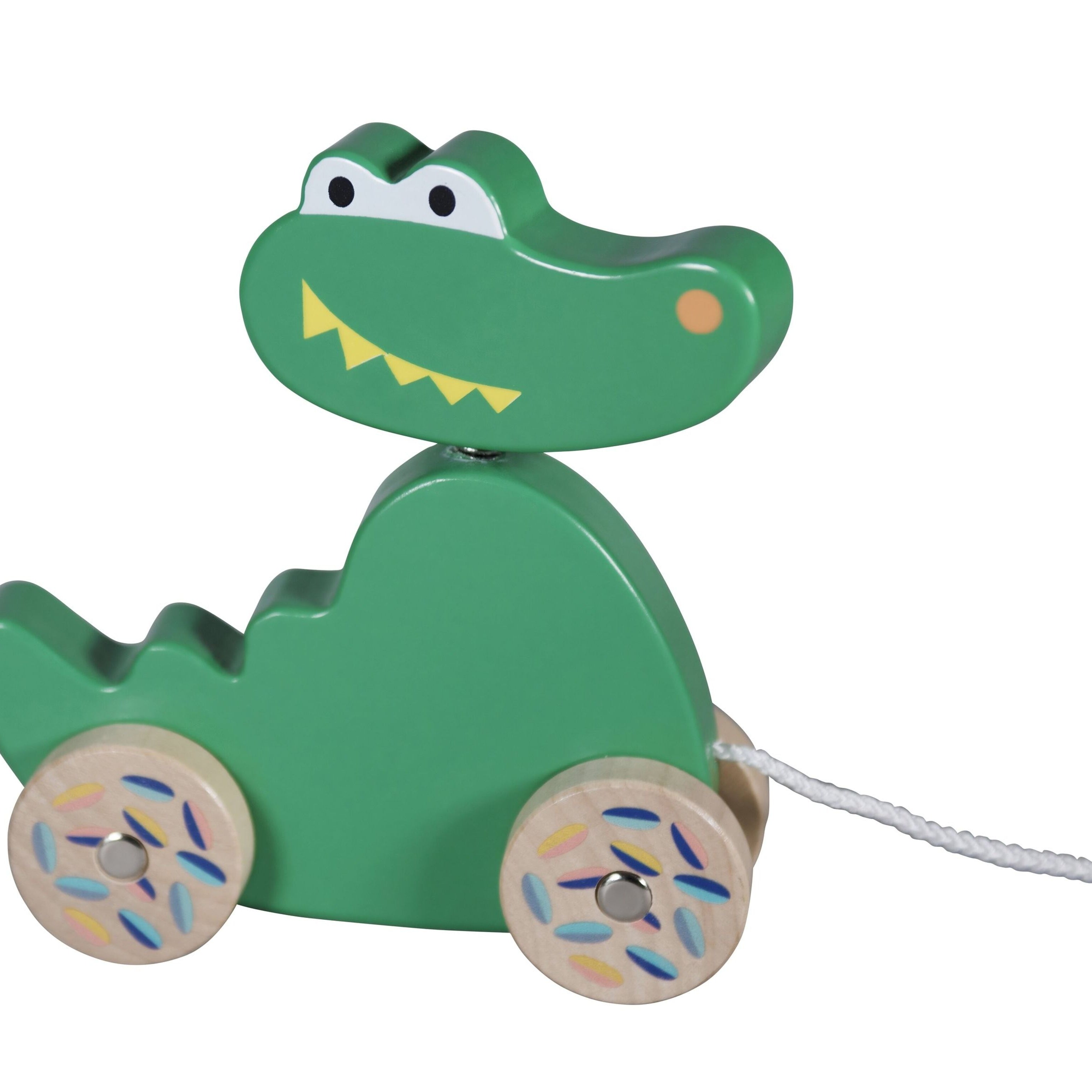 Ebulobo - Crocodile Wooden Rolling Toy