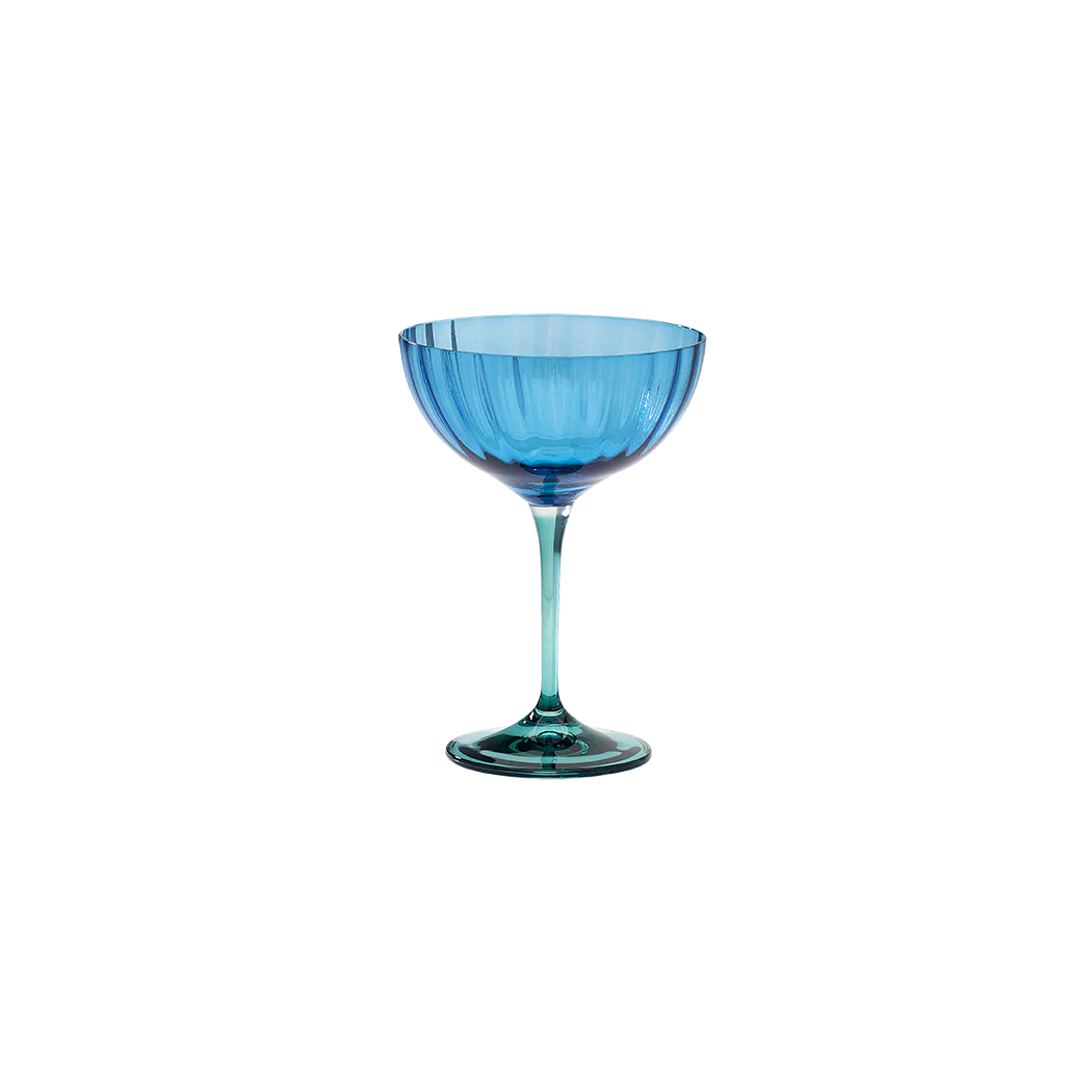 Champagne Glass Jazzy Blue