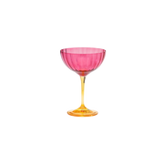 Champagne Glass Jazzy Pink Optic