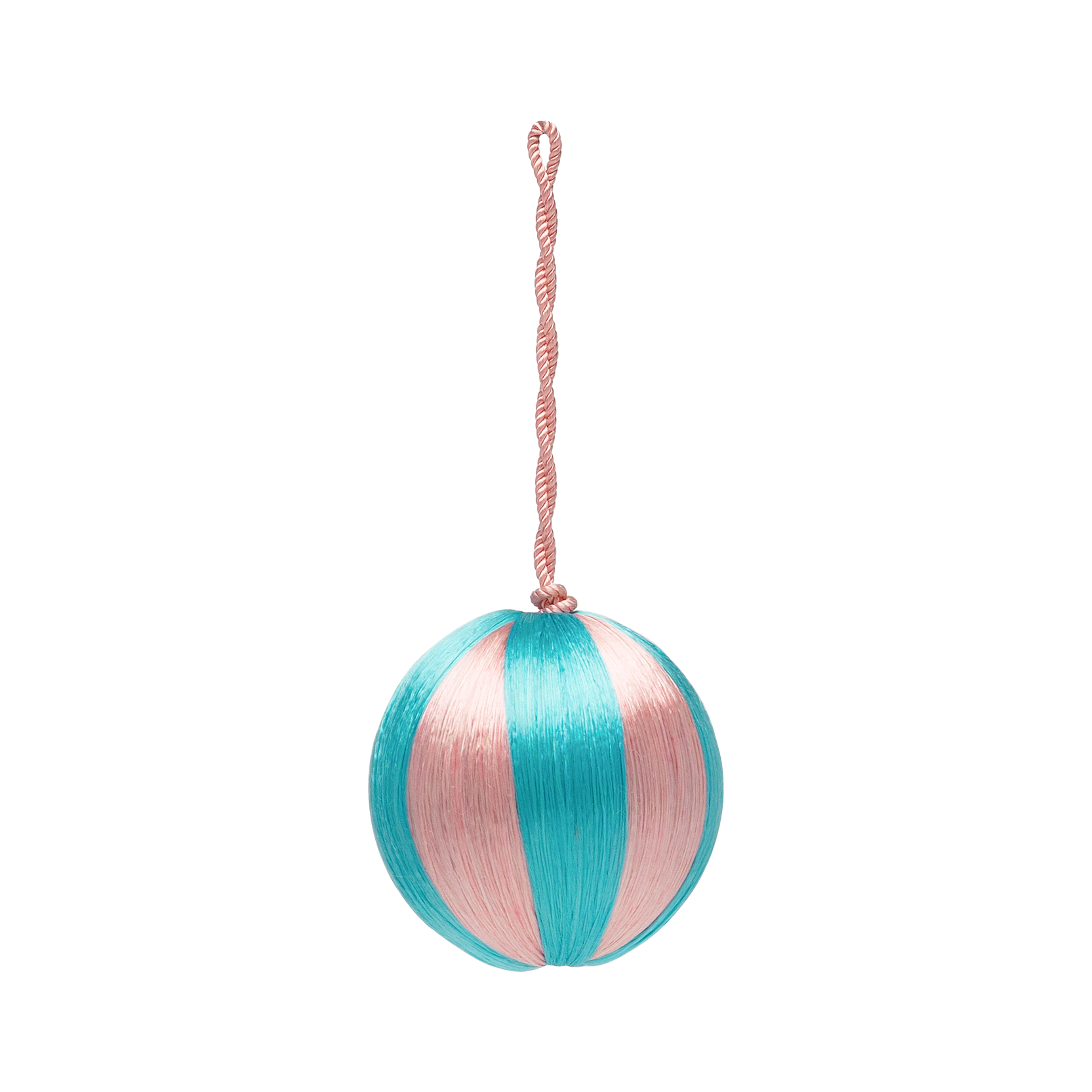 Christmas Ornament Anna+Nina - Ball Turquoise and Pink Small