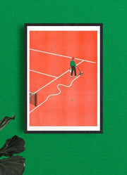 Riso Art Print - Simon Bailly - Roland Garros