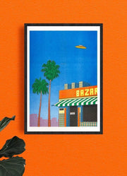 Riso Art Print - Simon Bailly - L´Espagne a 15h