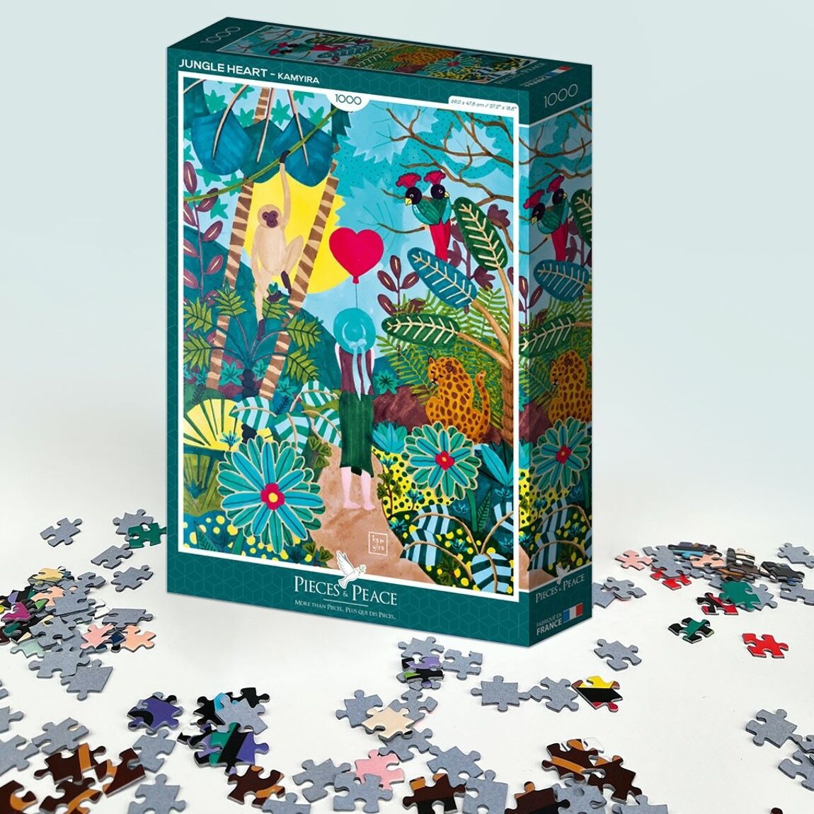 Puzzle - Corazón de la jungla - 1000 piezas