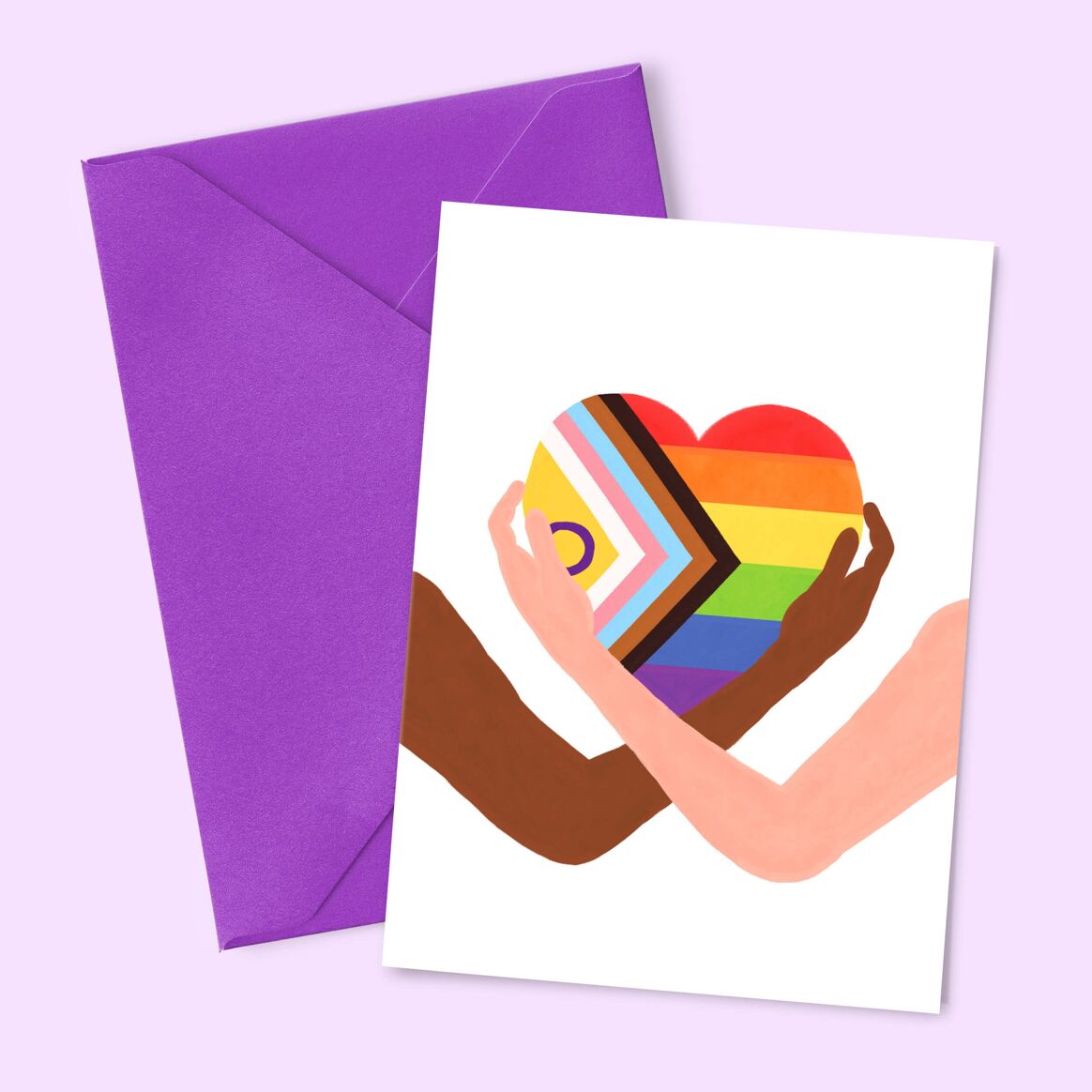 Card "Rainbow Heart"