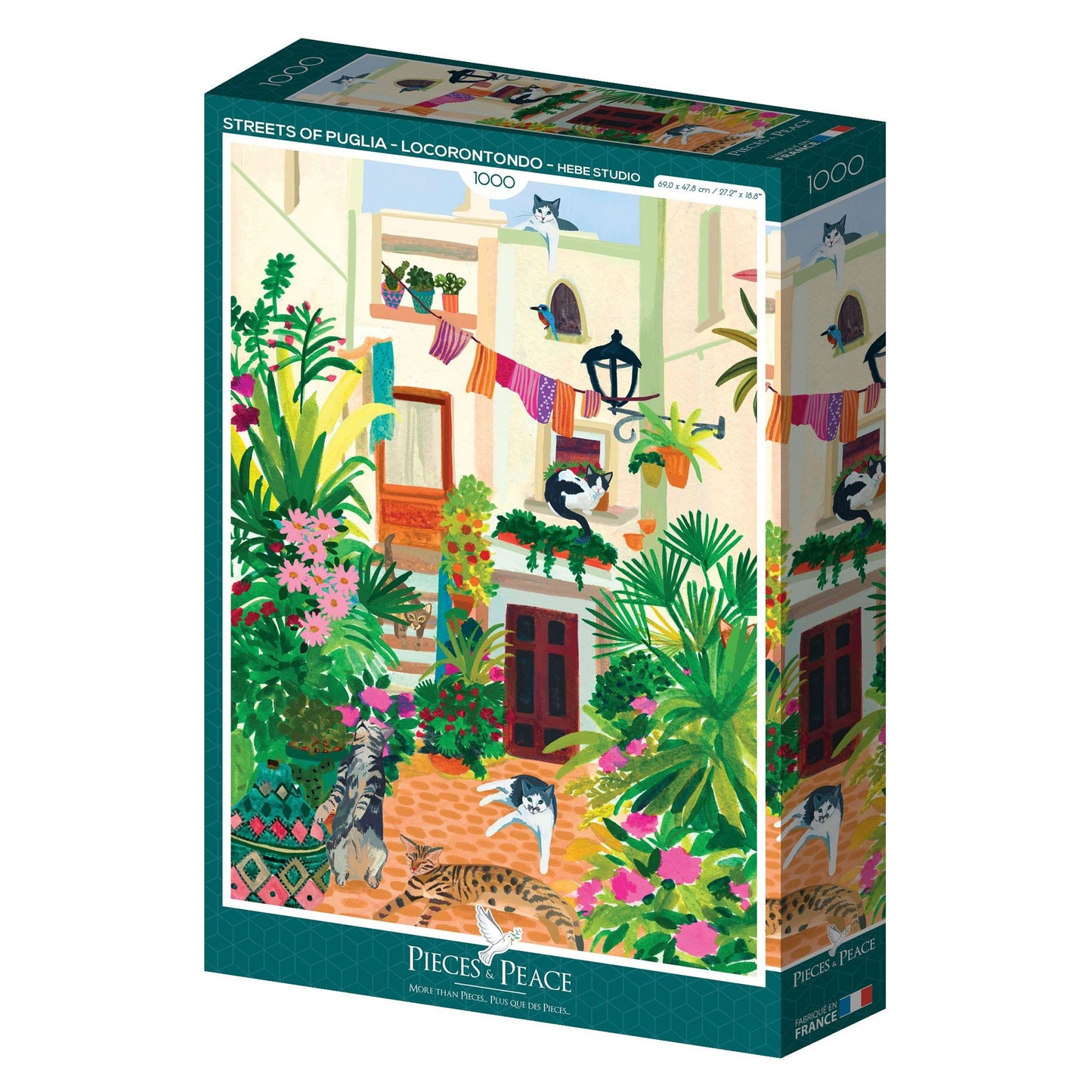 Puzzle - Calles de Puglia - Hebe Studio - 1000 piezas