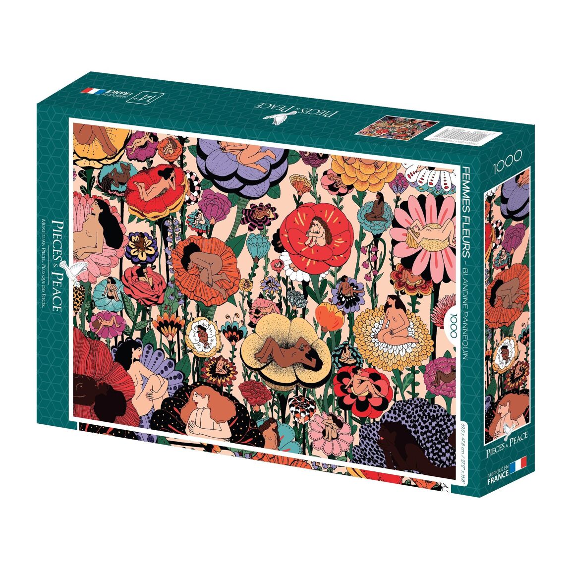 Puzzle - Mujeres Fleurs - 1000 piezas