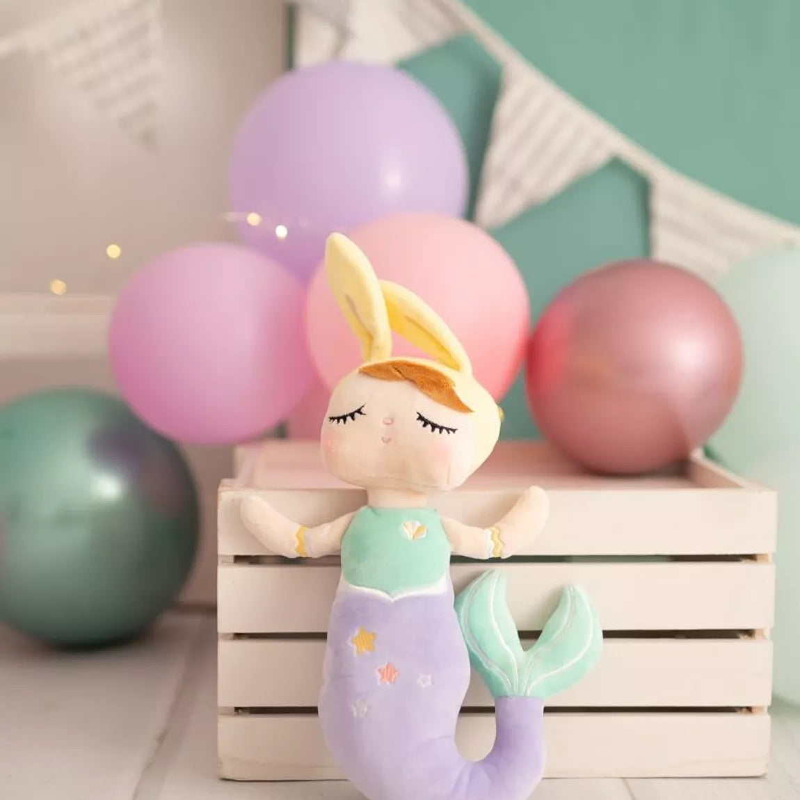 Mermaid Cloth Doll - Purple