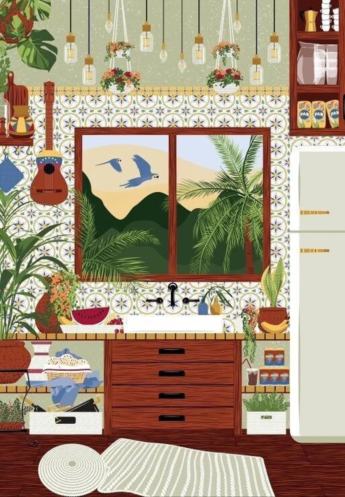 Puzzle - Venezuelan Kitchen - Vero Illustrates - 1000 pieces