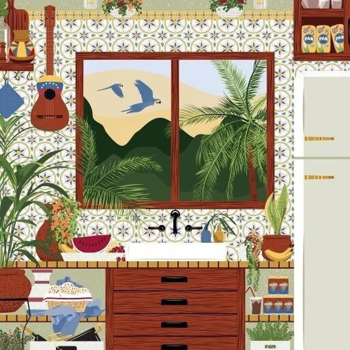 Puzzle - Venezuelan Kitchen - Vero Illustrates - 1000 pieces