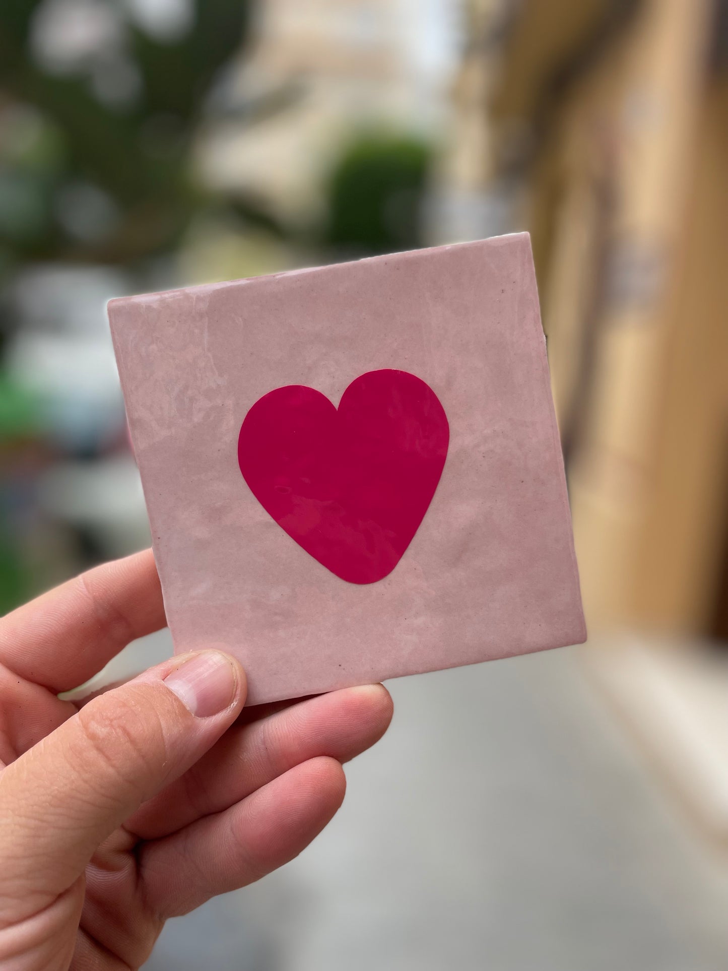 Tile with Print - Heart