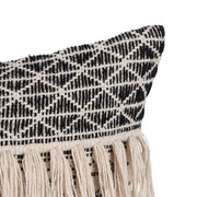 CUSHION BEIGE-BLACK COTTON DECORATION 45 X 45 CM Model 2