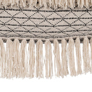 COJÍN DECORACIÓN ALGODÓN BEIGE-NEGRO 30 X 60 CM 