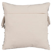 CUSHION BEIGE-BLACK COTTON DECORATION 45 X 45 CM