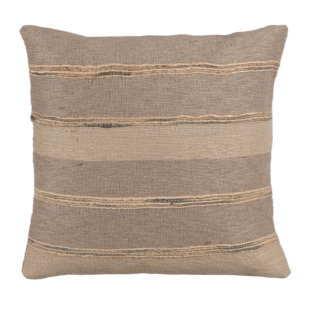 CUSHION BEIGE JUTE DECORATION 45 X 45 CM Model 2