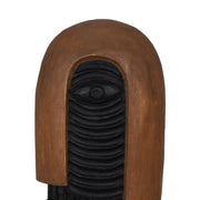 FIGURA MASCARILLA MADERA-HIERRO 