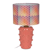 TABLE LAMP PINK CERAMIC LIGHTING 35,50 X 35,50 X 60,50 CM