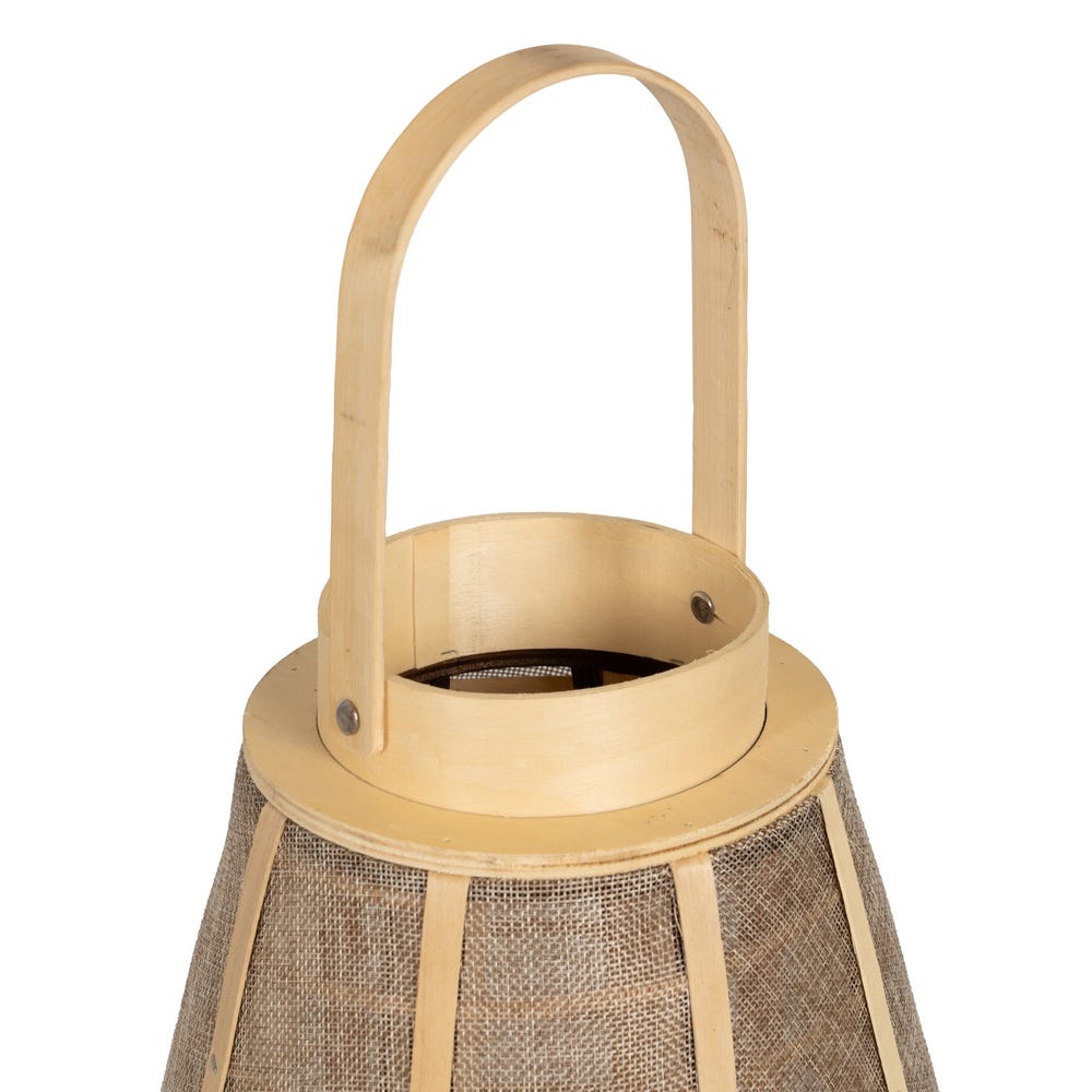 LANTERN CANDLE HOLDER NATURAL WAY JUTE 26 X 26 X 41 CM