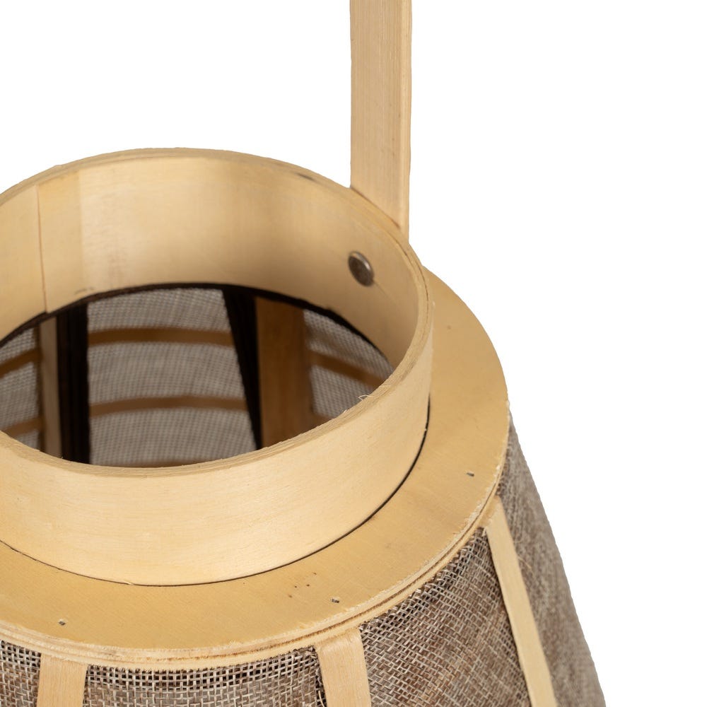 LANTERN CANDLE HOLDER NATURAL WAY JUTE 26 X 26 X 41 CM