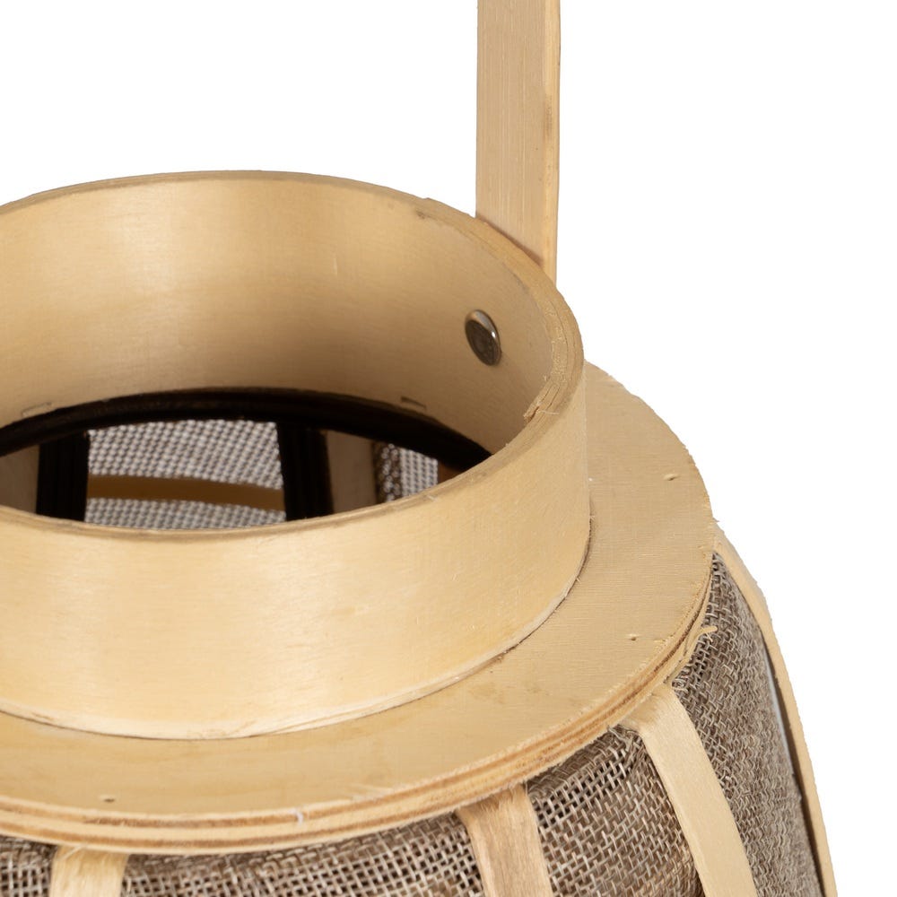 LANTERN. CANDLE HOLDER NATURAL WAY JUTE 31 X 31 X 55 CM