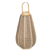 LINTERNA. PORTAVELAS NATURAL WAY YUTE 31 X 31 X 55 CM 