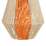 LANTERN CANDLE HOLDER - CREAM-ORANGE