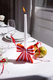 DOIY - Bow Candle Holder L Stripe