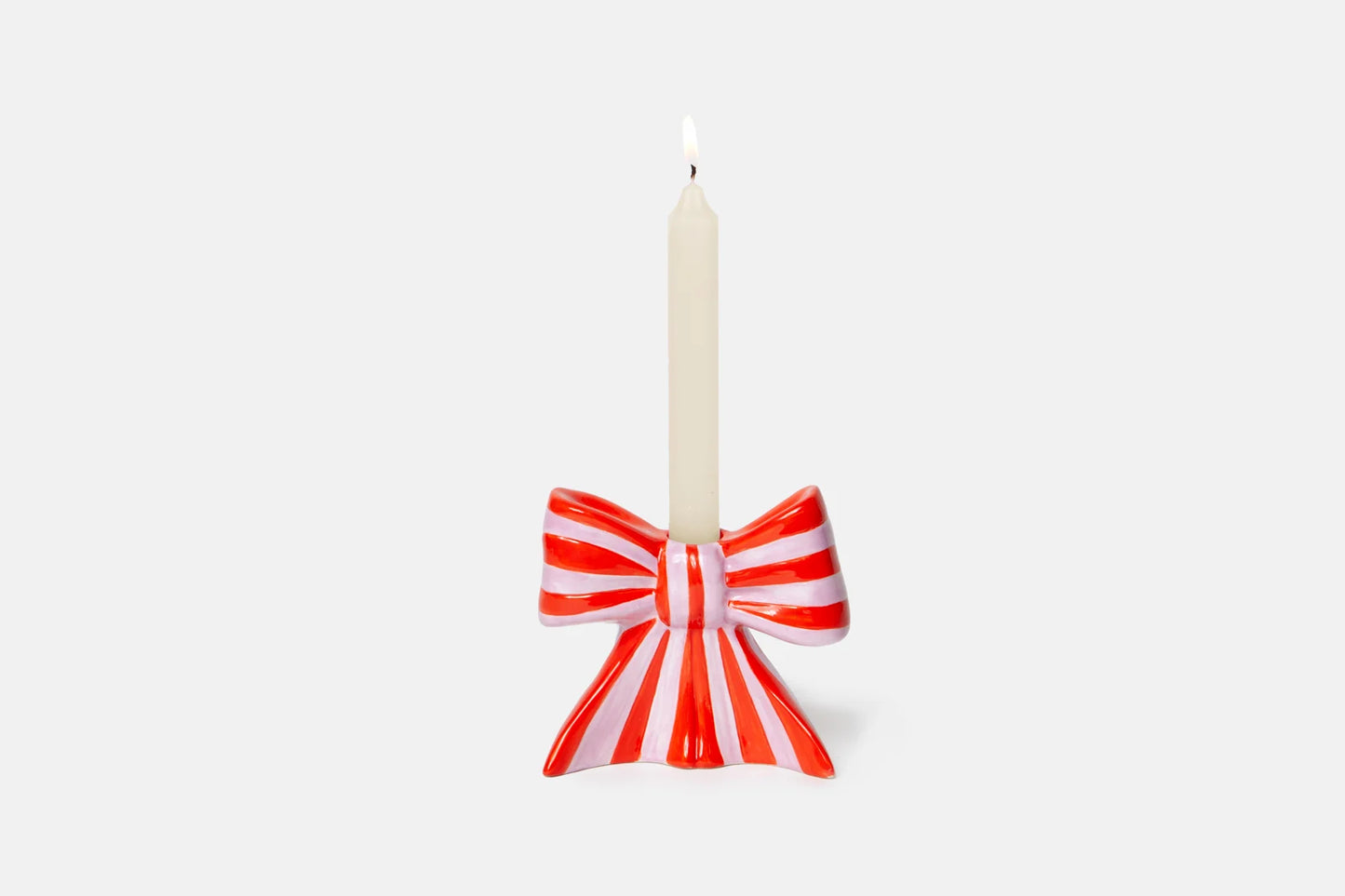 DOIY - Bow Candle Holder L Stripe