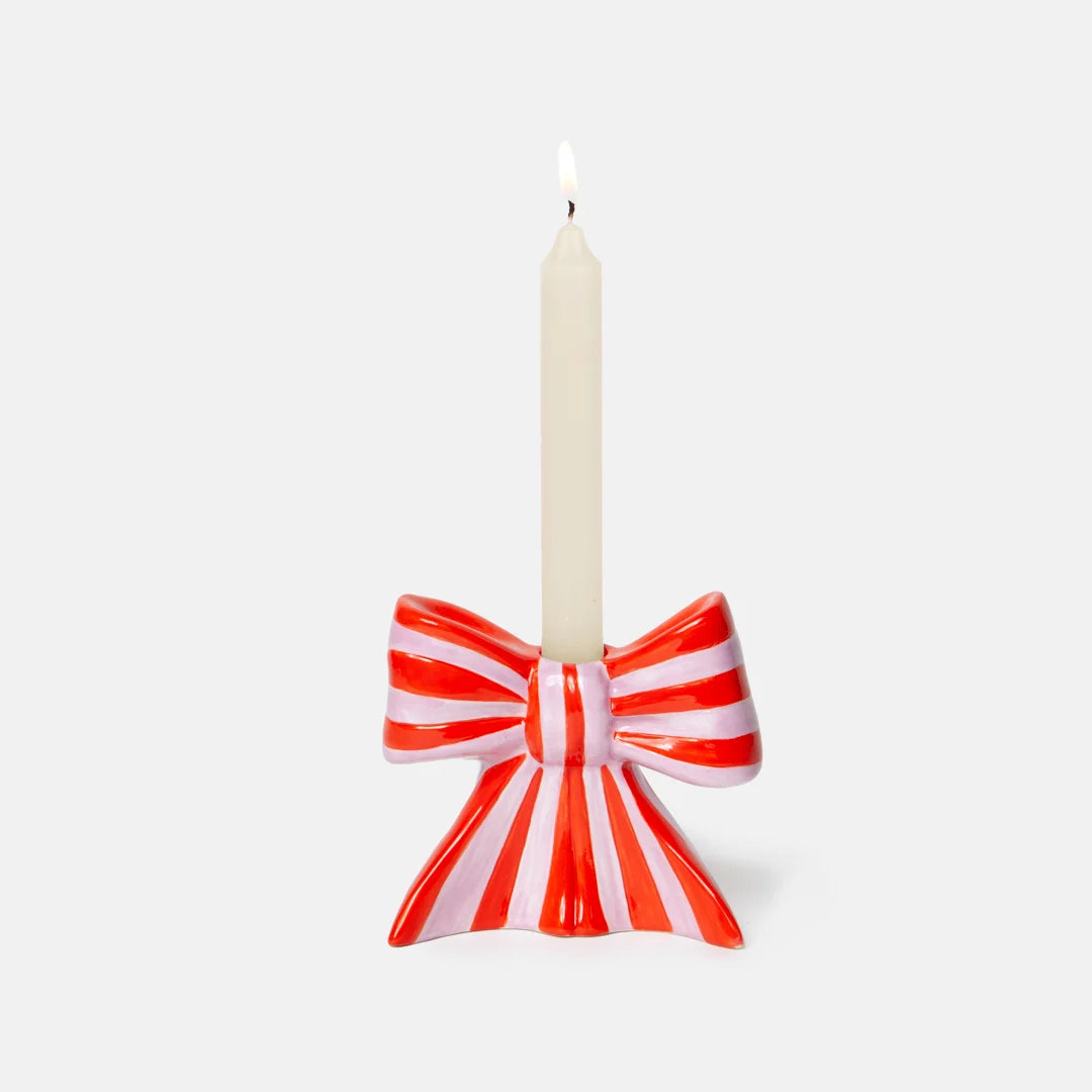 DOIY - Bow Candle Holder L Stripe