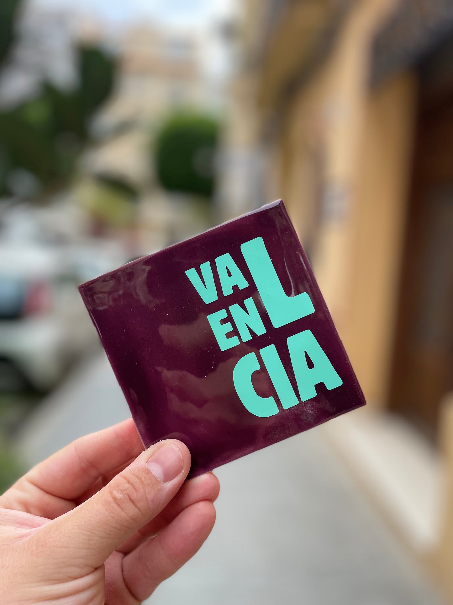 Tiles with Print - Valencia (purple)