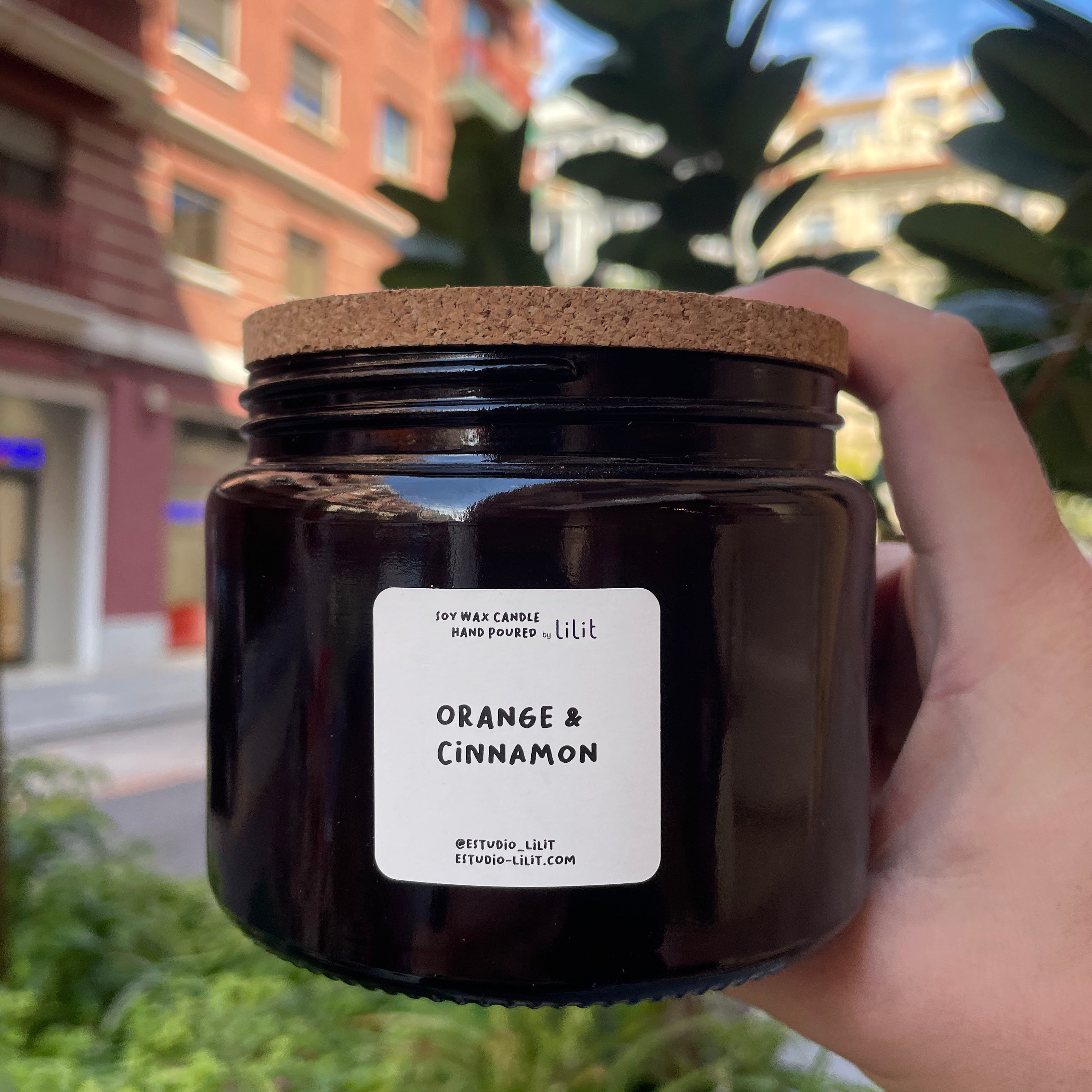 Soy Candle Orange & Cinnamon 500ml - 80h