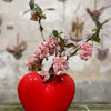 Valentine - Heart vase with artificial flowers