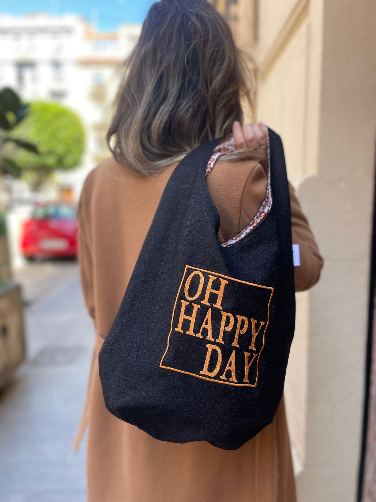 Bolso Hobo Hecho a Mano 'Oh Happy Day'