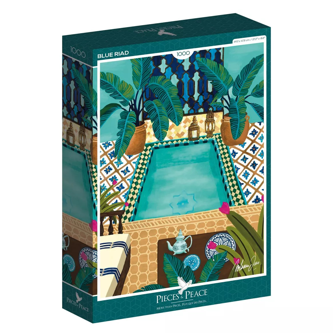 Puzzle - Blue Riad - Nolwenn Studio - 1000 pieces