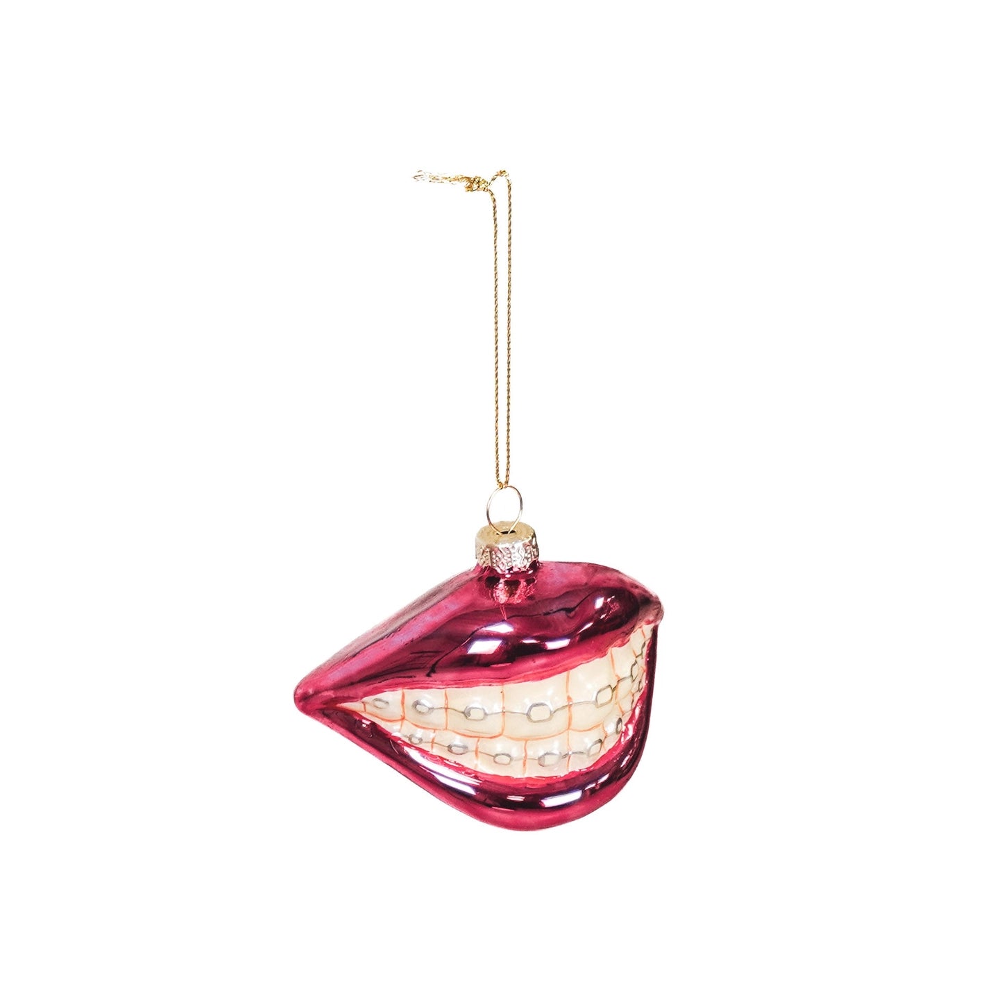 Christmas Ornament - Lips Clamp Purple