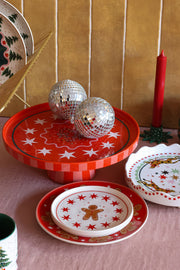 Tableware ATLITW - Large Cake Stand Candy Cane