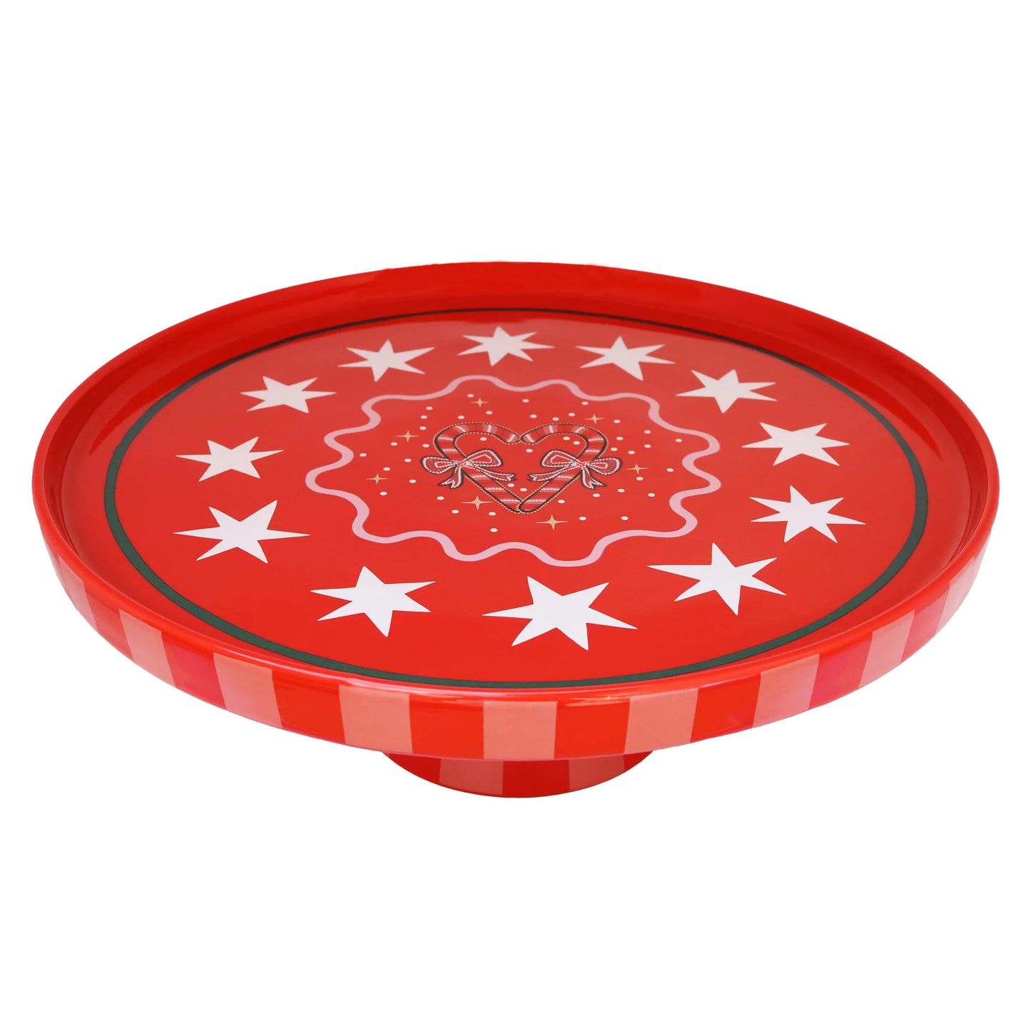 Tableware ATLITW - Large Cake Stand Candy Cane