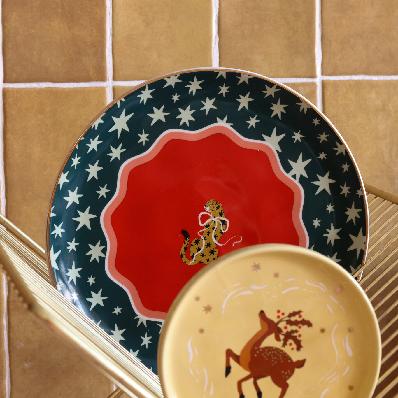 Tableware ATLITW - Plate Reindeer and Bow