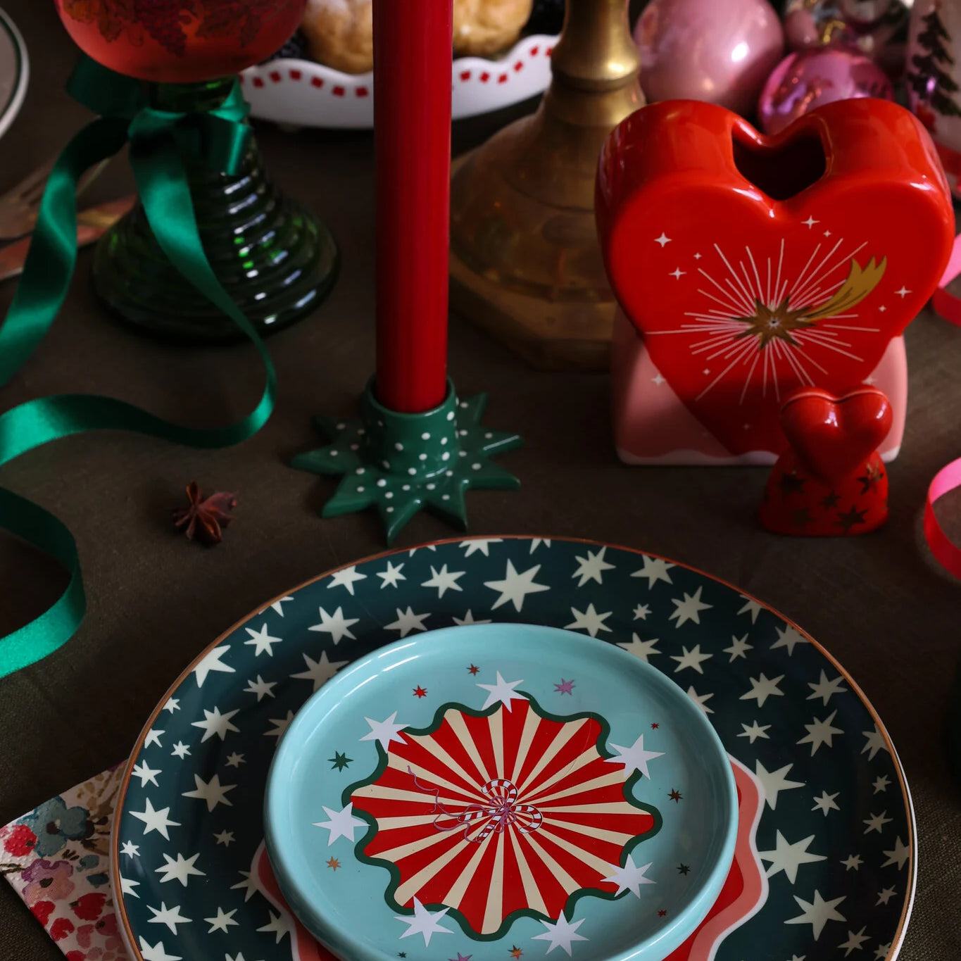 Tableware ATLITW - Small Plate Candy Cane