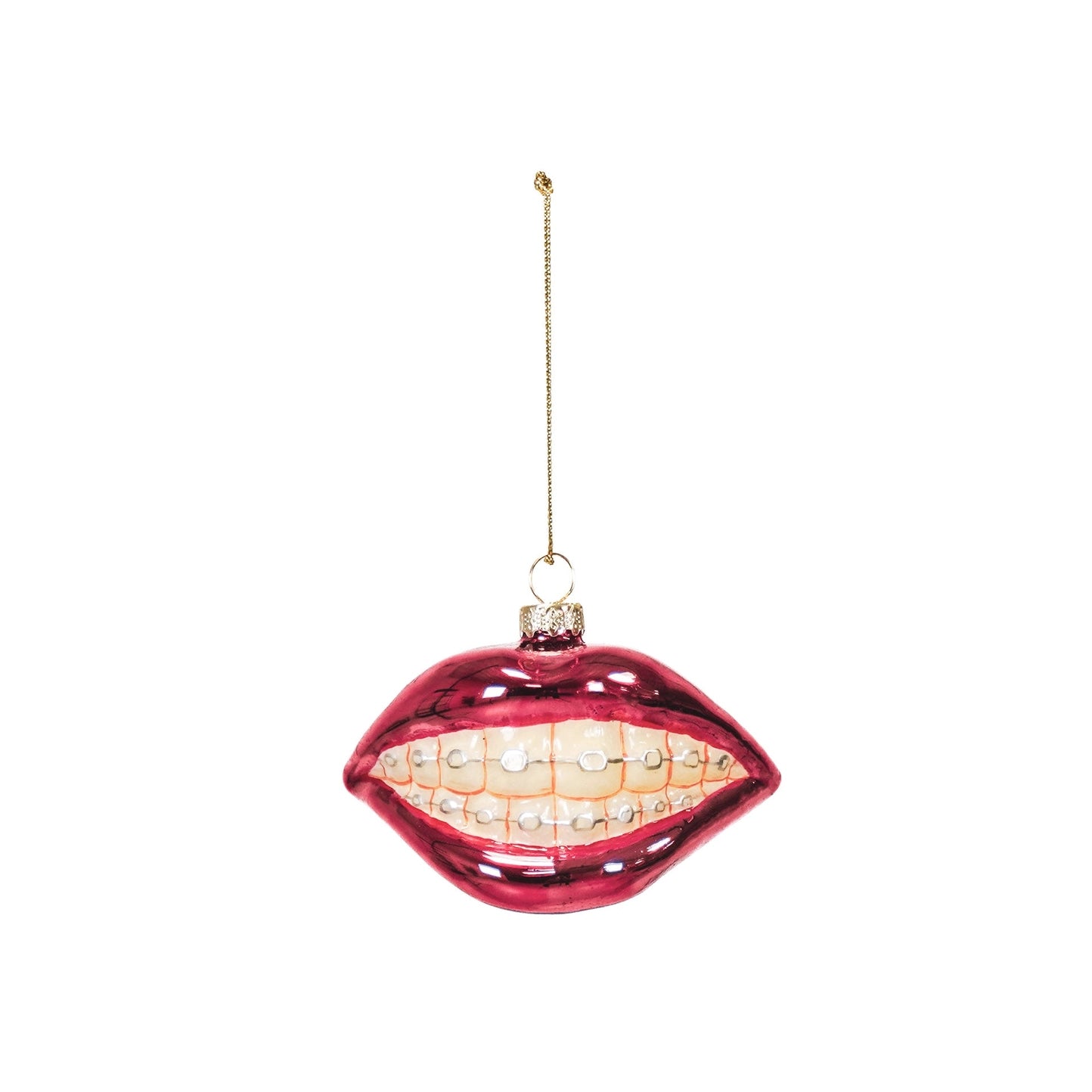 Christmas Ornament - Lips Clamp Purple