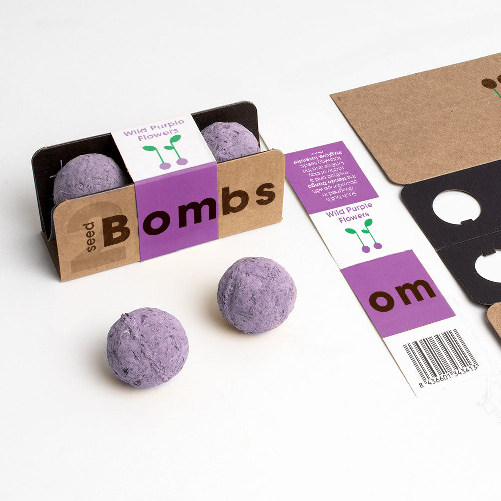 Bombas -  Biodiversity Bombs - Flores Silvestres Moradas (Wild Purple Flowers)